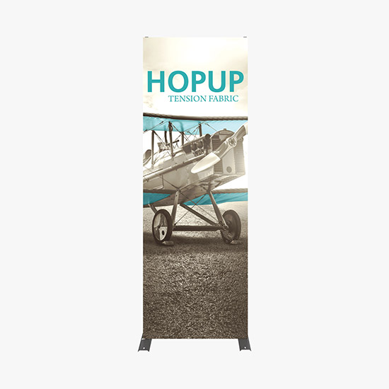 Hopup Floor Display with Full Fitted Graphic - 2 1/2'