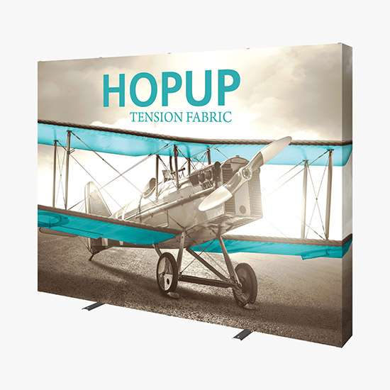 Hopup Floor Display with Full Fitted Graphic - 10'