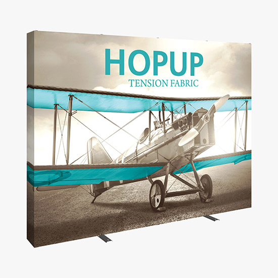 Hopup Floor Display with Full Fitted Graphic - 10'