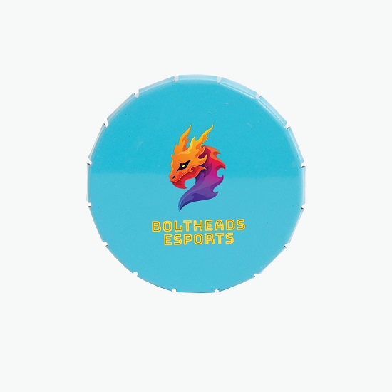 Small Round Clicker Mint Tin - Full Color