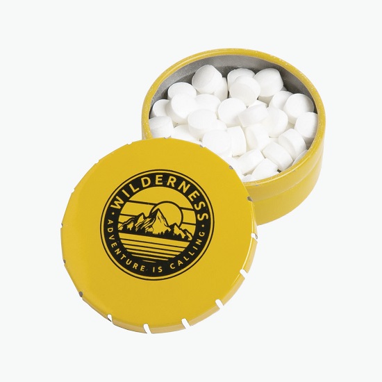 Small Round Clicker Mint Tin