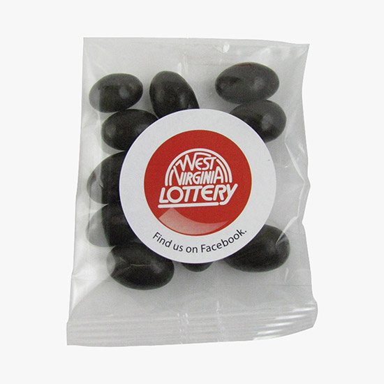 Goody Bag with Dark Chocolate Almonds 1 oz.