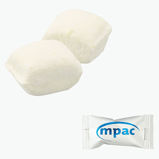 Individually Wrapped Soft Buttermints - White Wrapper - 24-Hour Production