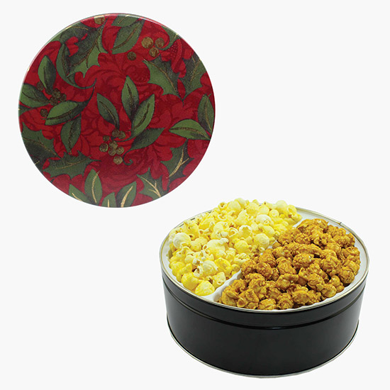 King Size Designer Popcorn Tin - Holiday