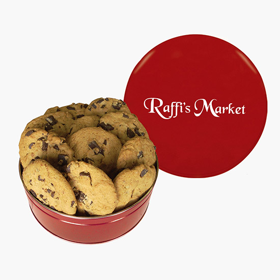 King Size Chocolate Chip Cookie Tin - Solid