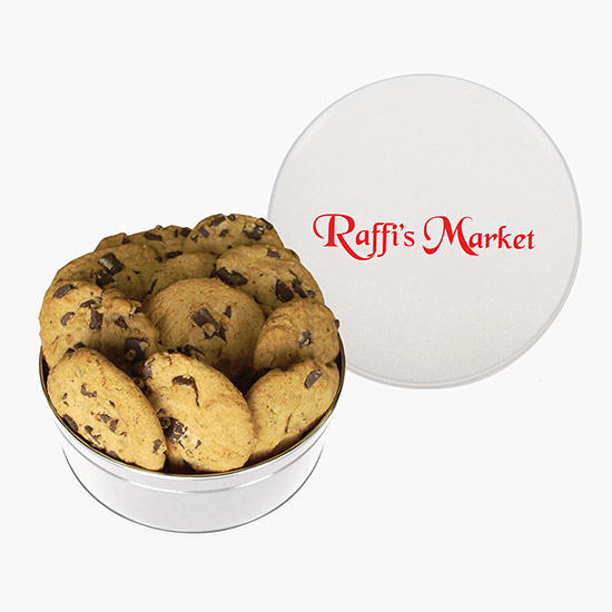 King Size Chocolate Chip Cookie Tin - Solid