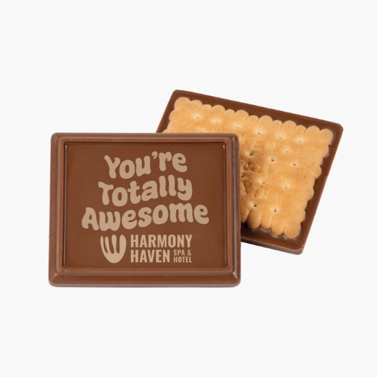 Rectangle Chocolate Cookie - Etched