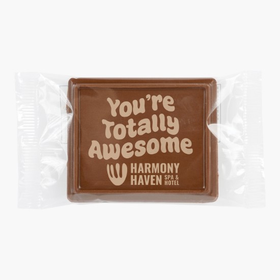 Rectangle Chocolate Cookie - Etched