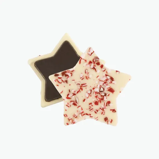 Individually Wrapped Peppermint Bark Shapes