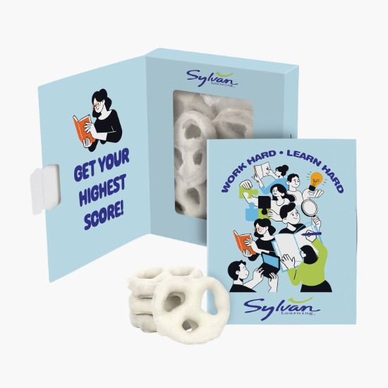Example Tradeshow Booth Window Box Treats Card | Marco Promos