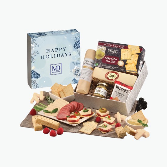 Snack Lover's Gift Box with Happy Holidays Sleeve