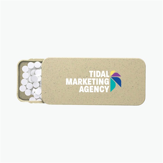 Wheat Straw Box with Mints - Full Color