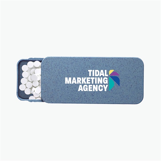 Wheat Straw Box with Mints - Full Color