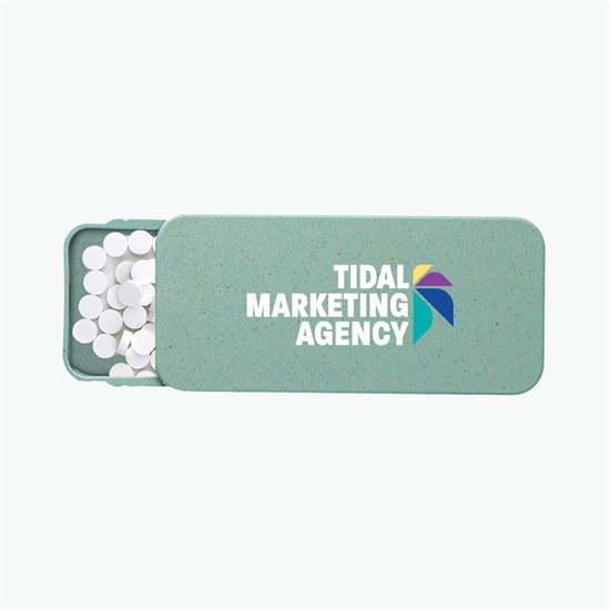 Wheat Straw Box with Mints - Full Color