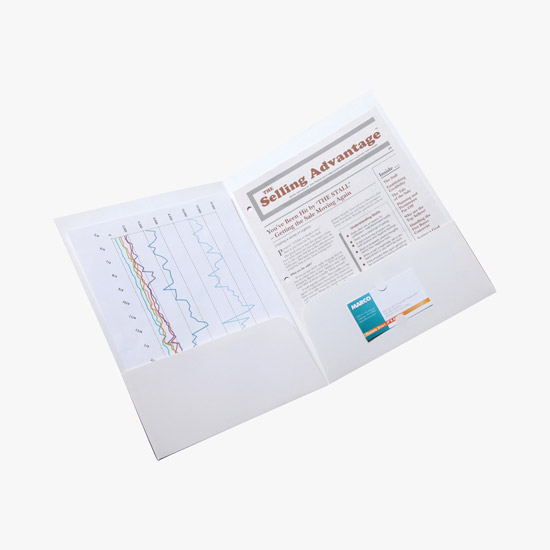 Solid Color Two Pocket Presentation Folder