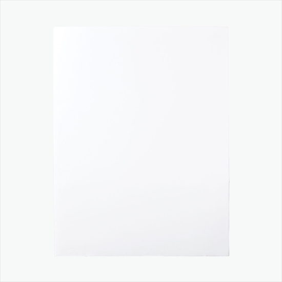 White Presentation Folder - Blank - No Business Card Slits