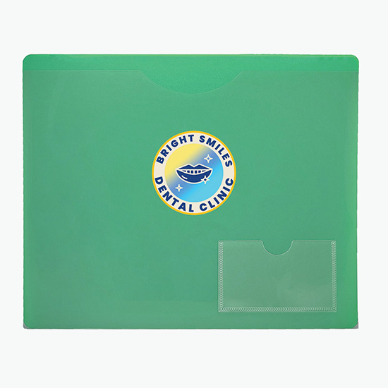 Poly Letter File Folder - Multi-Color Imprint