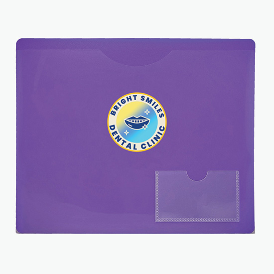 Poly Letter File Folder - Multi-Color Imprint