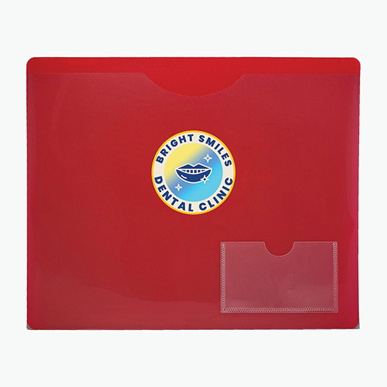 Poly Letter File Folder - Multi-Color Imprint