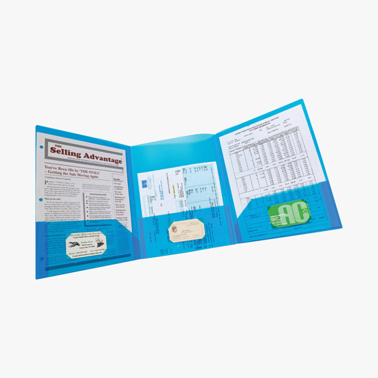 Tri-Pocket Presentation Folder - One-Color Imprint
