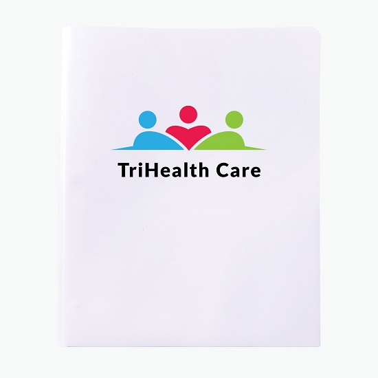 Confidential Opaque Three-Prong Twin Pocket Poly Folder - Multi-Color Imprint