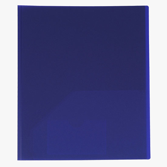 Translucent Professional Poly Presentation Folder - Blank