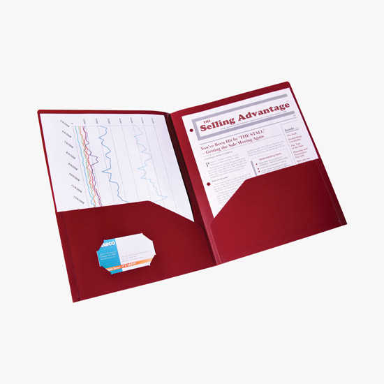 Confidential Opaque Twin Pocket Poly Folder - One-Color Imprint