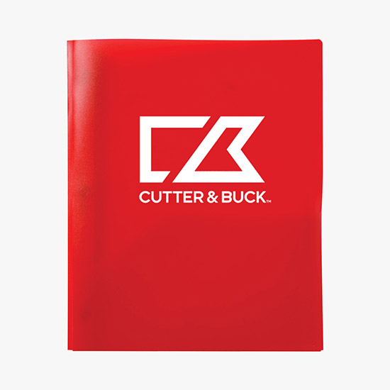 Translucent Three-Prong Twin Pocket Poly Folder - Vivid Colors - One-Color Imprint