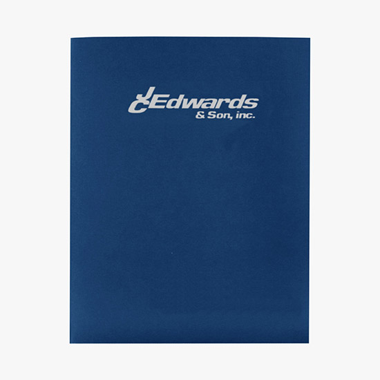 Linen Presentation Folder - Hot Stamped - No Business Card Slits