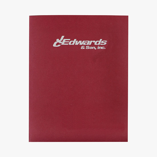 Linen Presentation Folder - Hot Stamped - No Business Card Slits