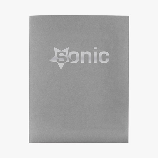 Linen Presentation Folder - Offset Printed - Business Card Slits with Rolodex Card
