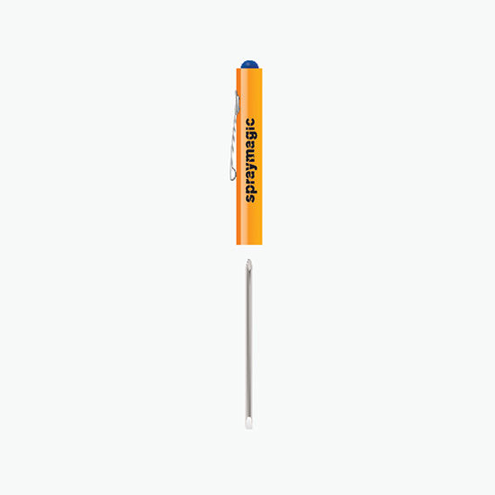 Pocket Partner Reversible Blade Screwdriver with Button Top