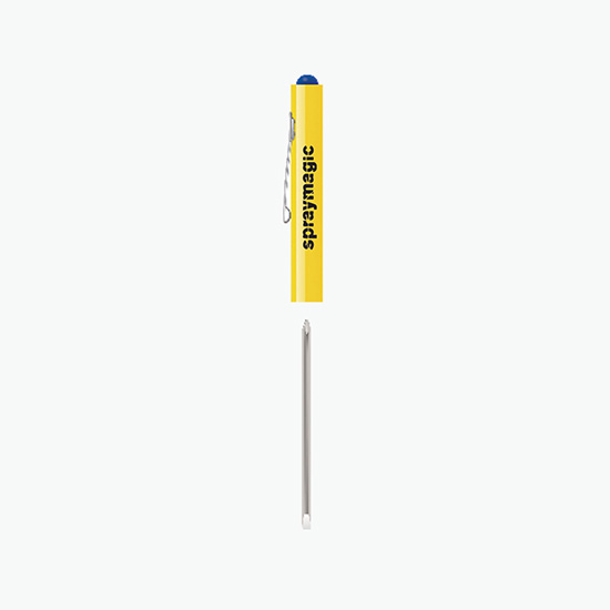 Pocket Partner Reversible Blade Screwdriver with Button Top