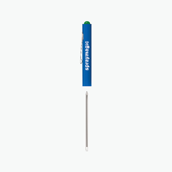 Pocket Partner Reversible Blade Screwdriver with Button Top