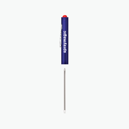 Pocket Partner Reversible Blade Screwdriver with Button Top
