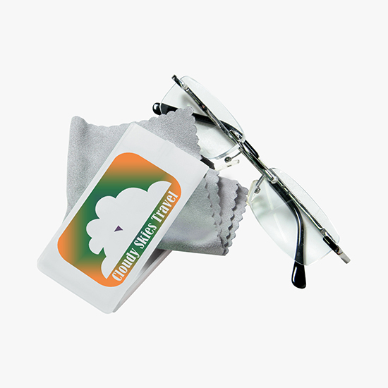 Eyeglass Cleaning Cloth with Case - Full Color