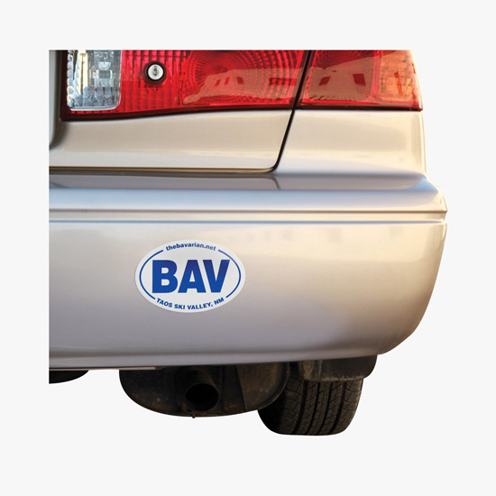 Removable Oval Bumper Sticker - 4 x 6