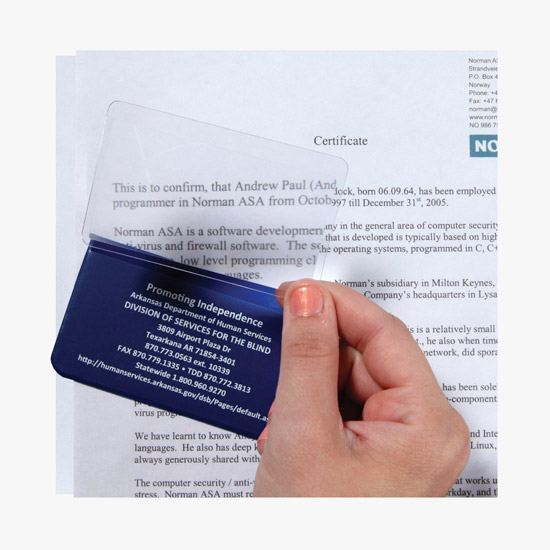 Credit Card Magnifier with Case