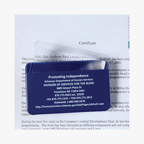 Credit Card Magnifier with Case