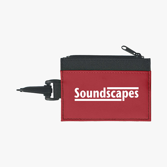 Zippered Pouch ID Holder w/Colored Pocket