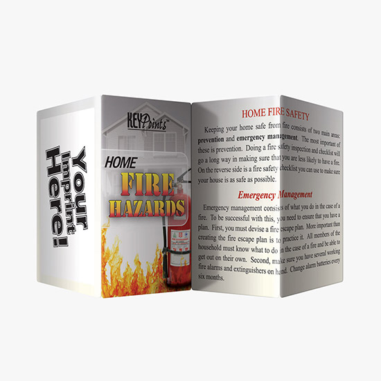 Key Points Wallet Card - Home Fire Hazards