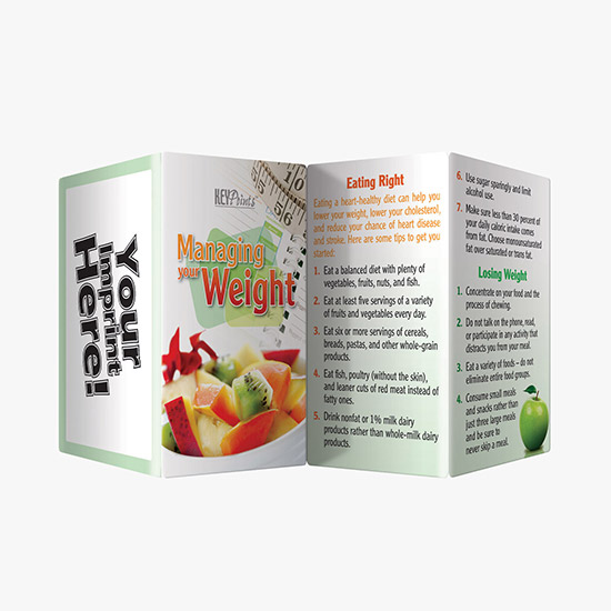 Key Points Wallet Card - Managing Your Weight