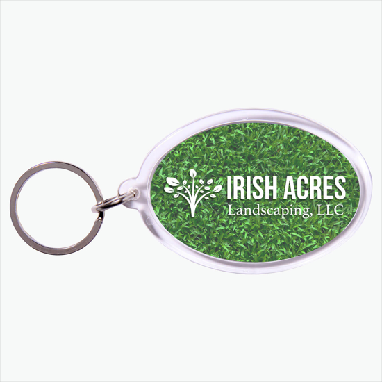 Full Color Acrylic Key Tag - Oval