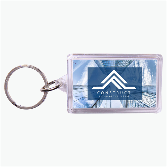 Full Color Acrylic Key Tag - Small Rectangle