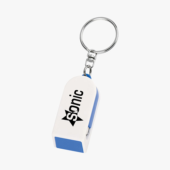 Phone Stand and Screen Cleaner Combo Keychain - 24-Hour Production