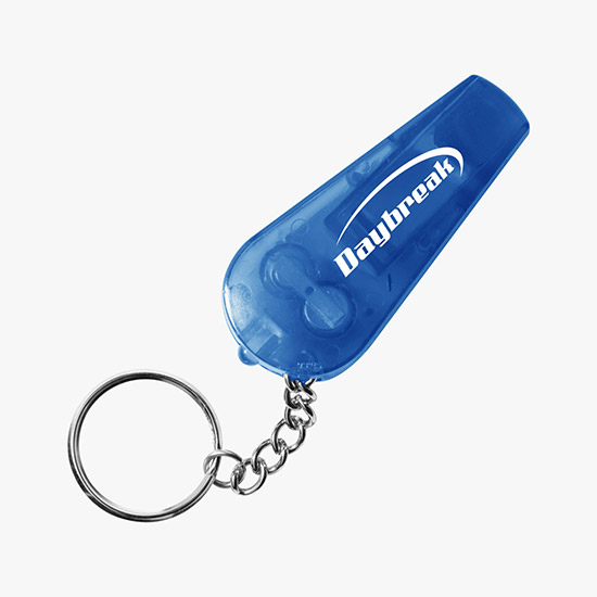 Safety Whistle and Light Key Chain - 24-Hour Production