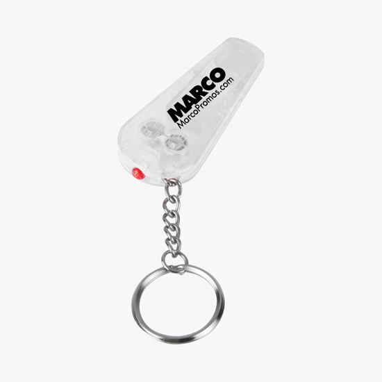 Safety Whistle and Light Key Chain - 24-Hour Production