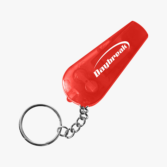 Safety Whistle and Light Key Chain - 24-Hour Production