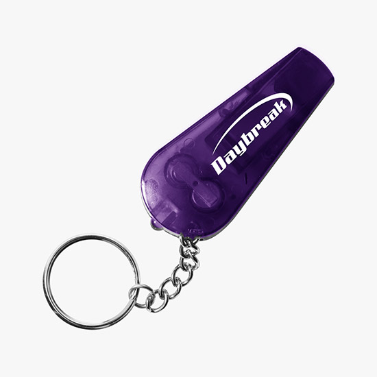 Safety Whistle and Light Key Chain - 24-Hour Production