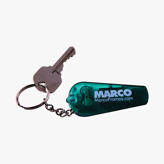 Safety Whistle and Light Key Chain - 24-Hour Production